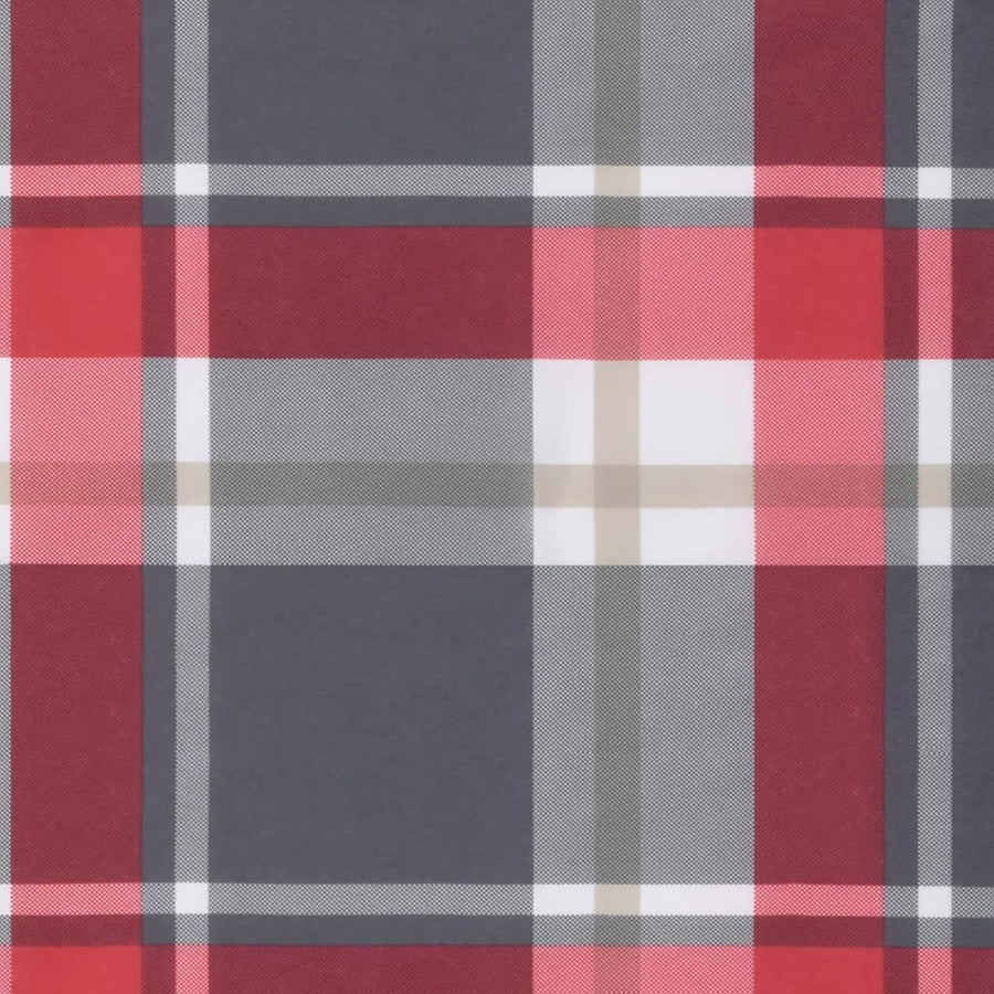 Palletkussen stof ruitpatroon rood