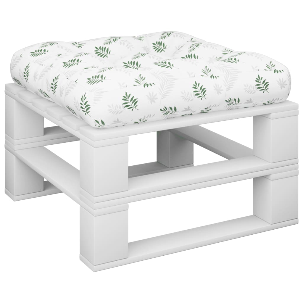Palletkussen 60X61,5X10 Cm Bladpatroon Oxford Stof 1