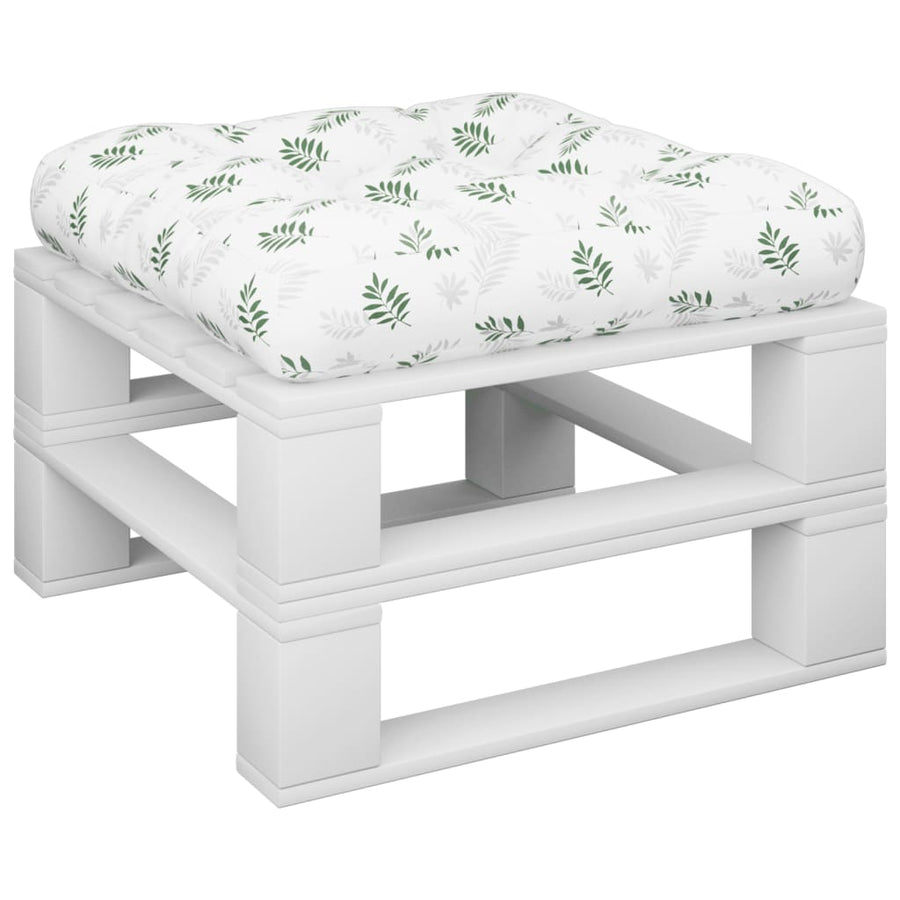 Palletkussen 60X61,5X10 Cm Bladpatroon Oxford Stof 1