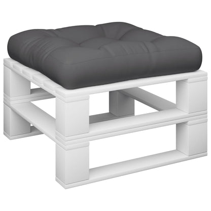 Palletkussen 58x58x10 cm stof antracietkleurig