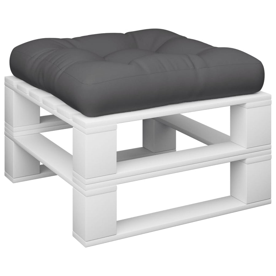 Palletkussen 58x58x10 cm stof antracietkleurig