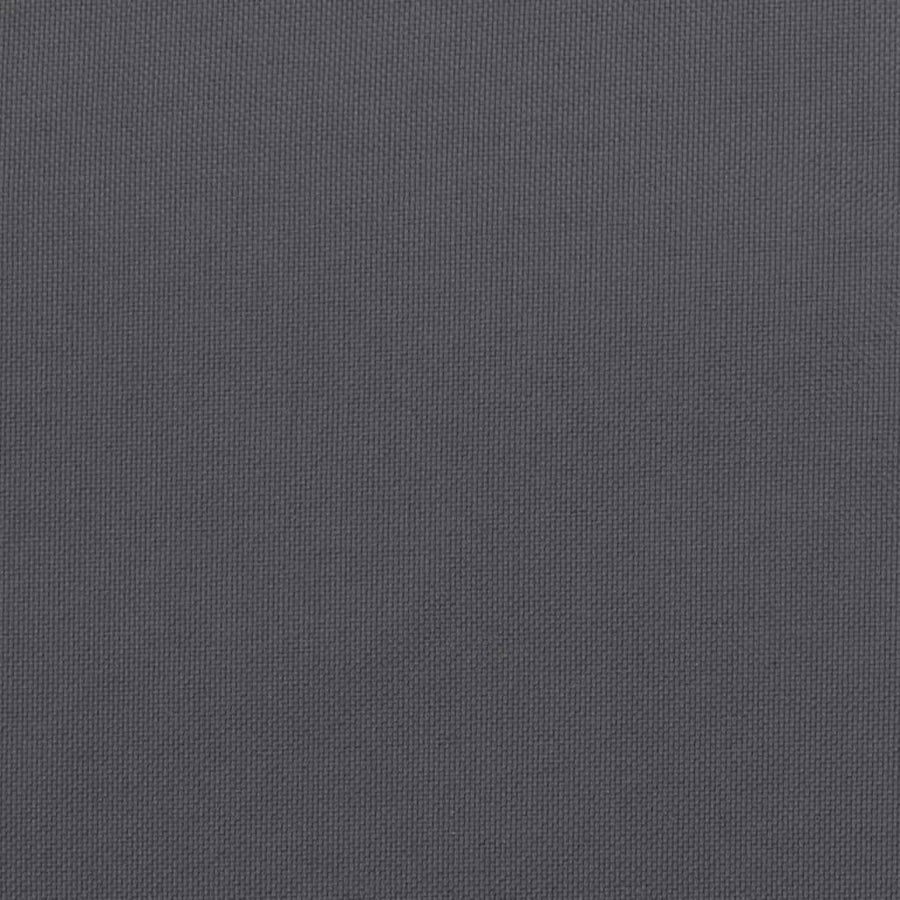 Palletkussen 58x58x10 cm stof antracietkleurig