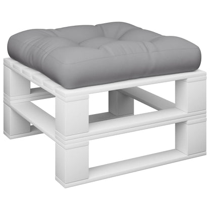 Palletkussen 58x58x10 cm stof grijs