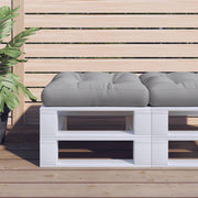 Palletkussen 58x58x10 cm grijs polyester