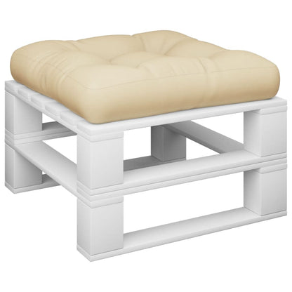 Palletkussen 58x58x10 cm stof beige