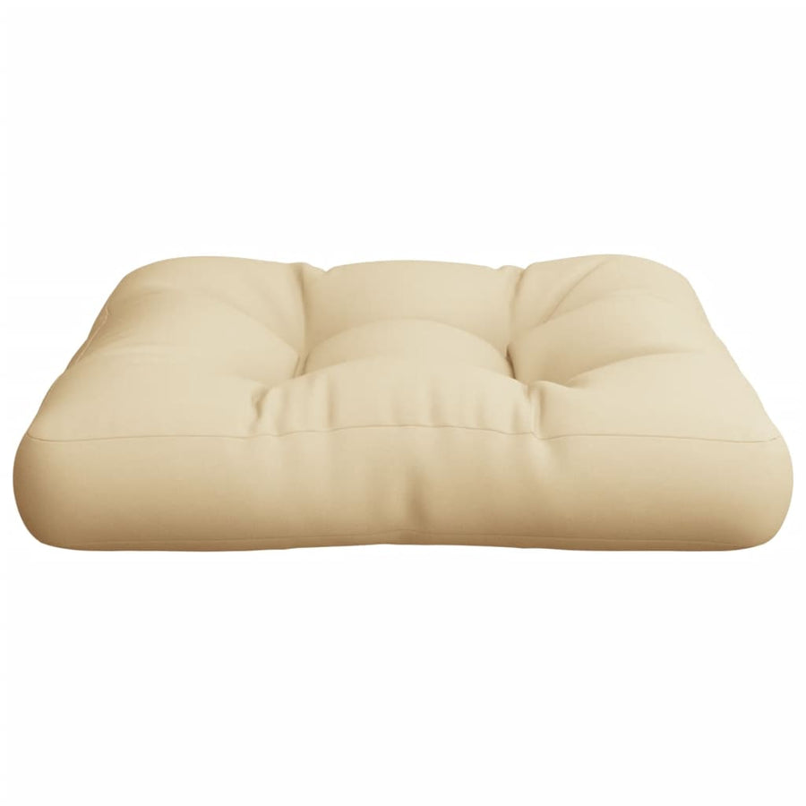 Palletkussen 58x58x10 cm stof beige