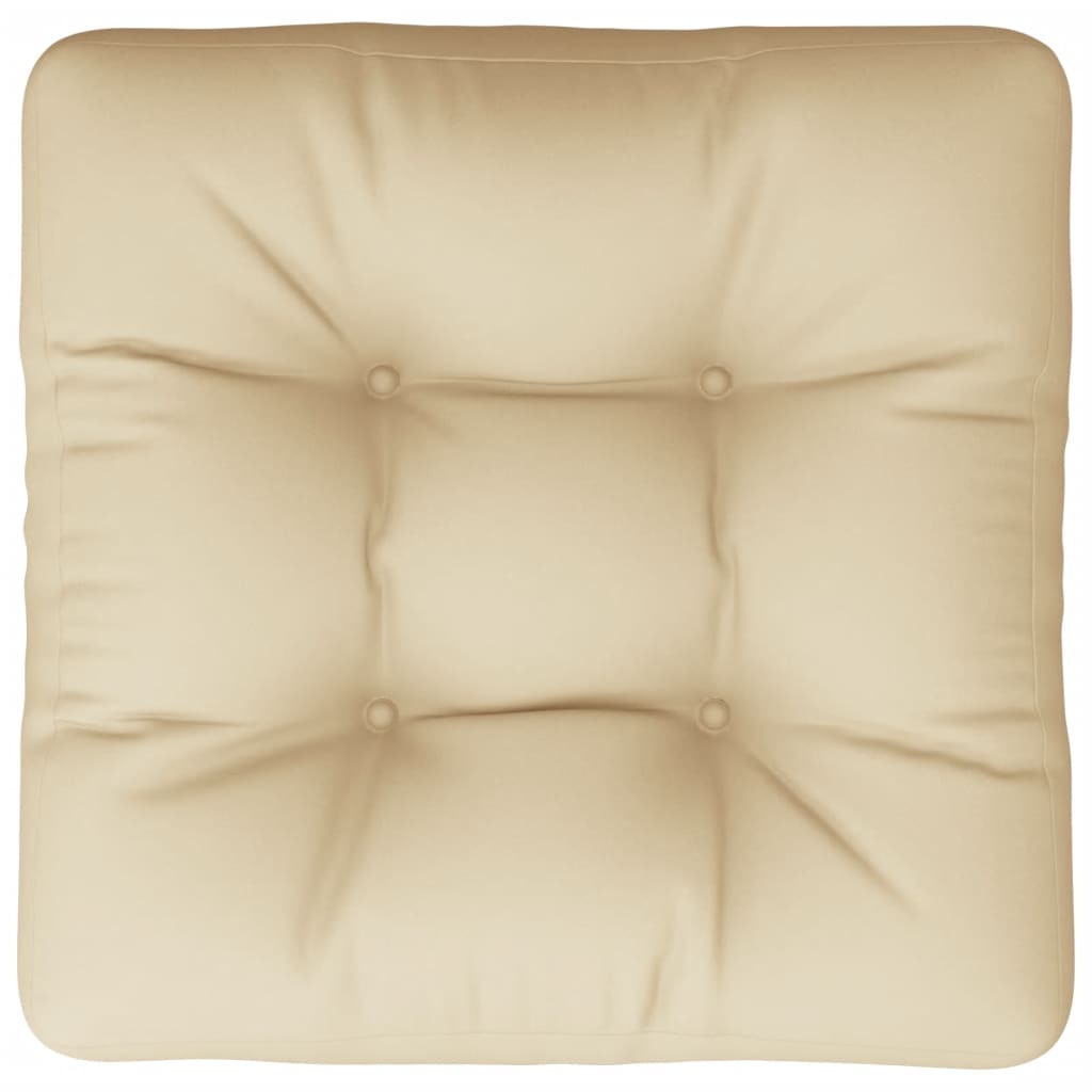 Palletkussen 58x58x10 cm stof beige