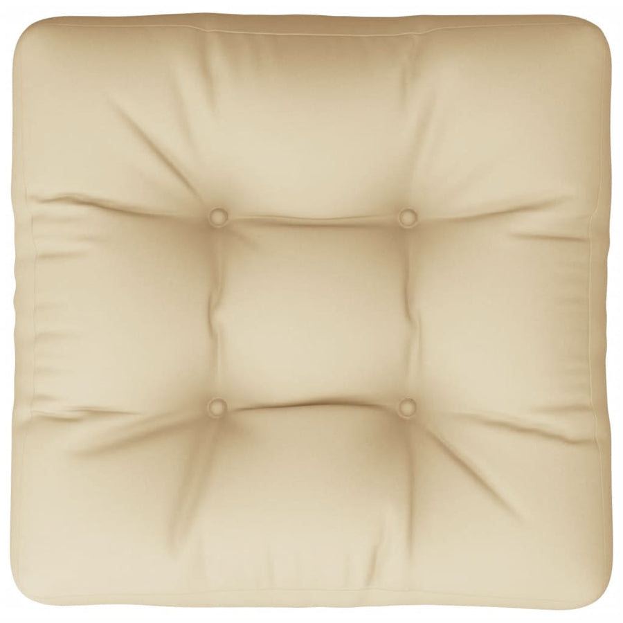 Palletkussen 58x58x10 cm stof beige