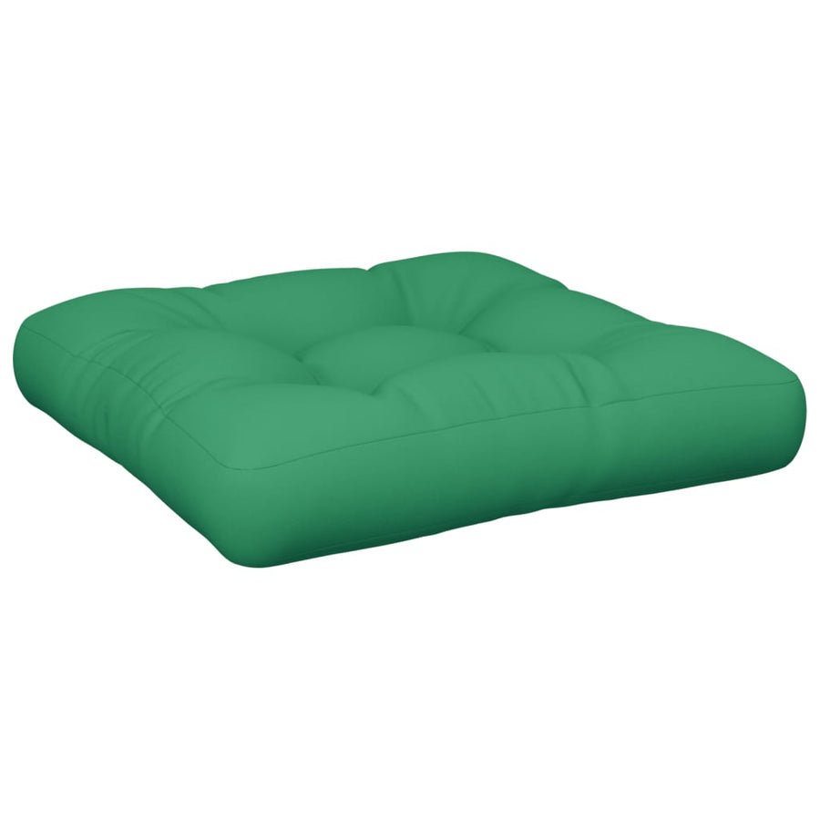 Palletkussen 58x58x10 cm stof groen