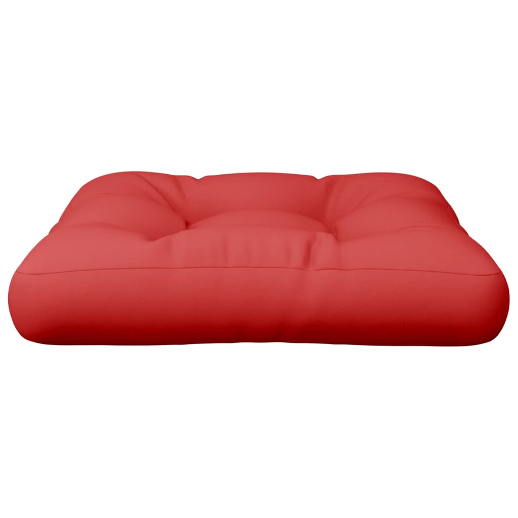 Palletkussen 58x58x10 cm stof rood