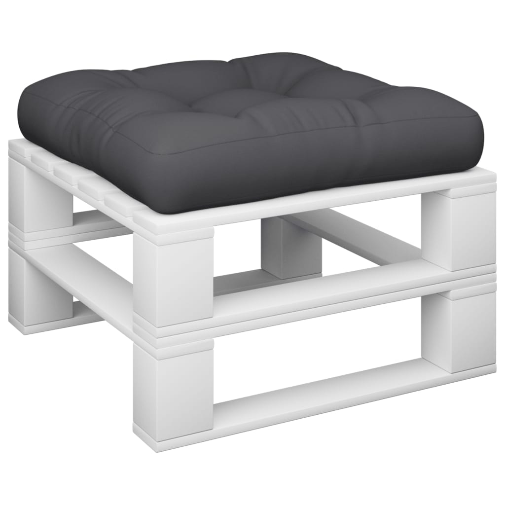 Palletkussen 58x58x10 cm stof zwart
