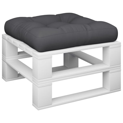 Palletkussen 58x58x10 cm stof zwart