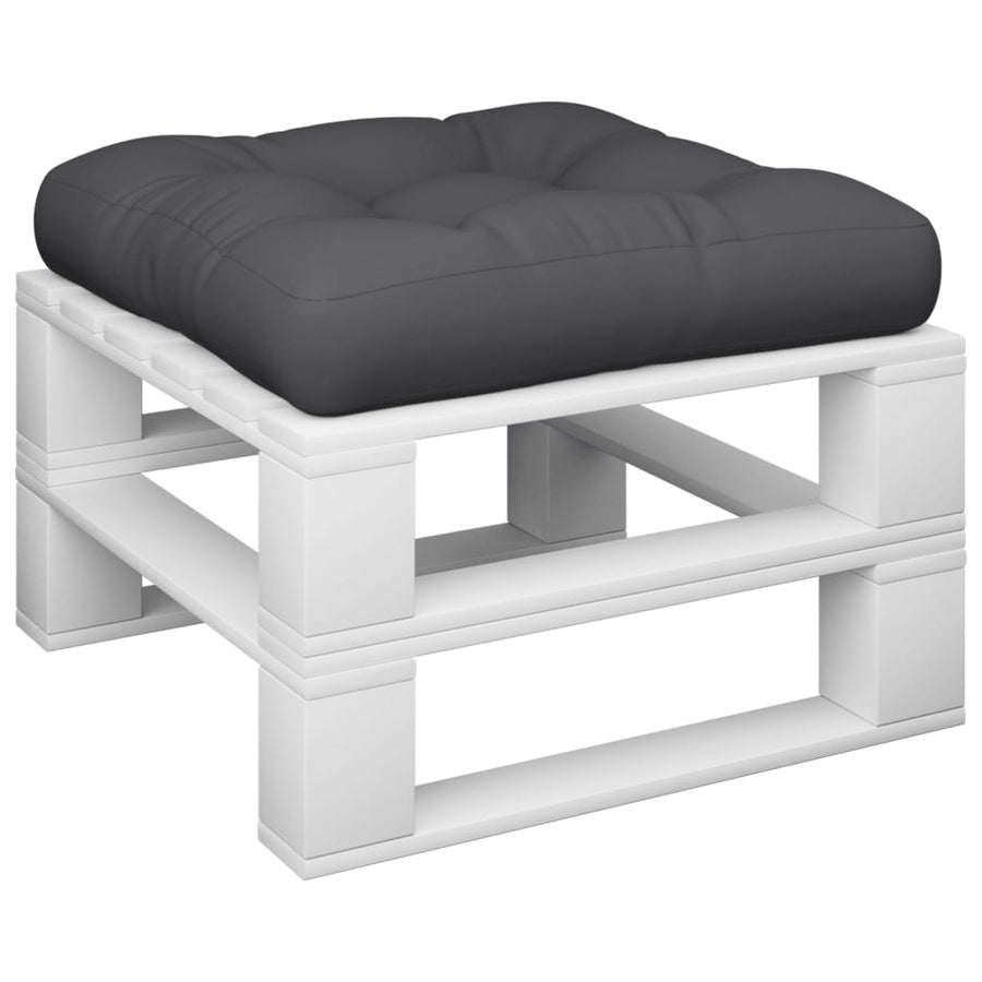 Palletkussen 58x58x10 cm stof zwart