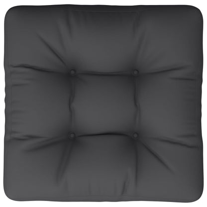 Palletkussen 58x58x10 cm stof zwart