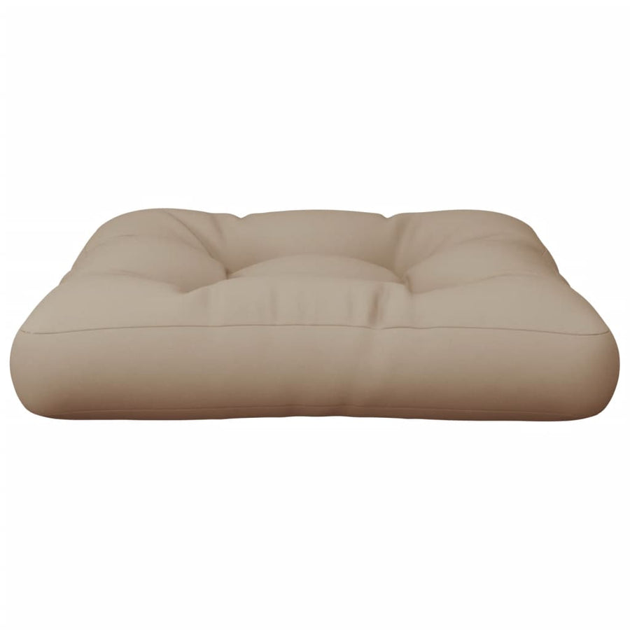 Palletkussen 58x58x10 cm stof taupe