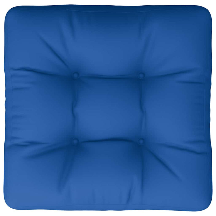 Palletkussen 58x58x10 cm stof blauw