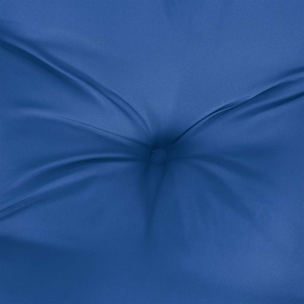 Palletkussen 58x58x10 cm stof blauw