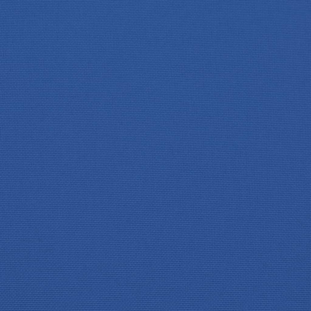 Palletkussen 58x58x10 cm stof blauw