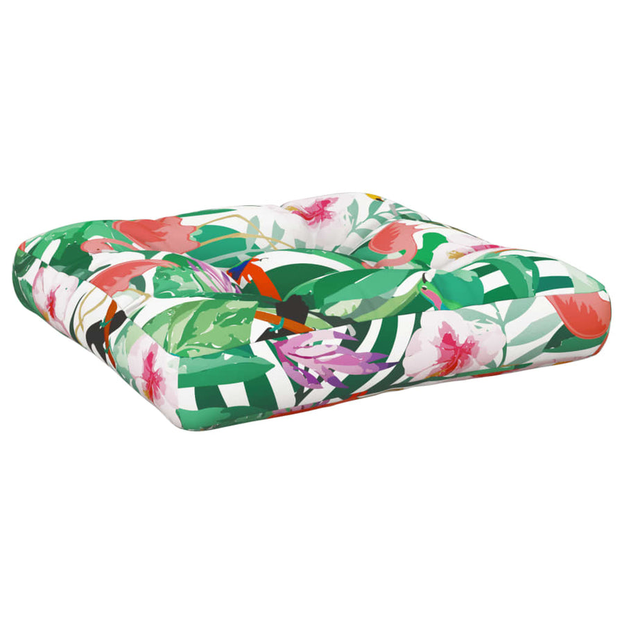 Palletkussen 58X58X0 Cm Oxford Stof Meerkleurig Groen en roze Voetensteun