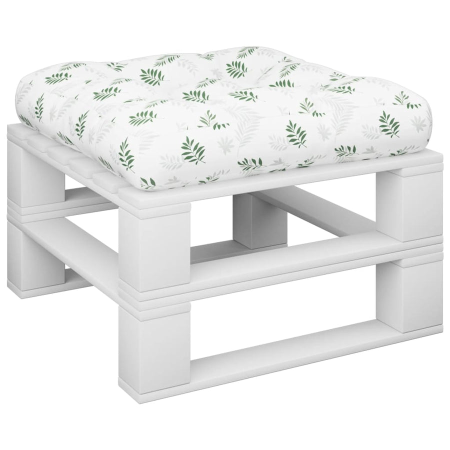 Palletkussen Bladpatroon 58X58X10 Cm Oxford Stof 1
