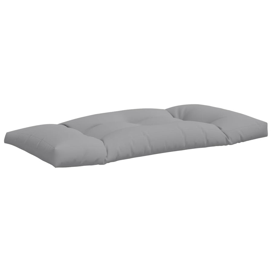 Palletkussens 2 st stof grijs