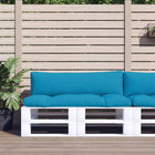 Pallet cushions 2 pcs fabric light blue