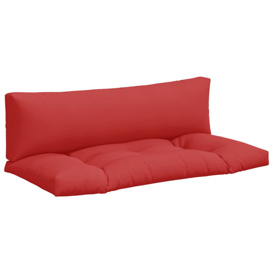 Palletkussens 2 st stof rood