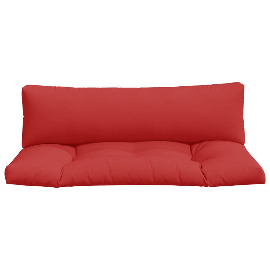 Palletkussens 2 st stof rood