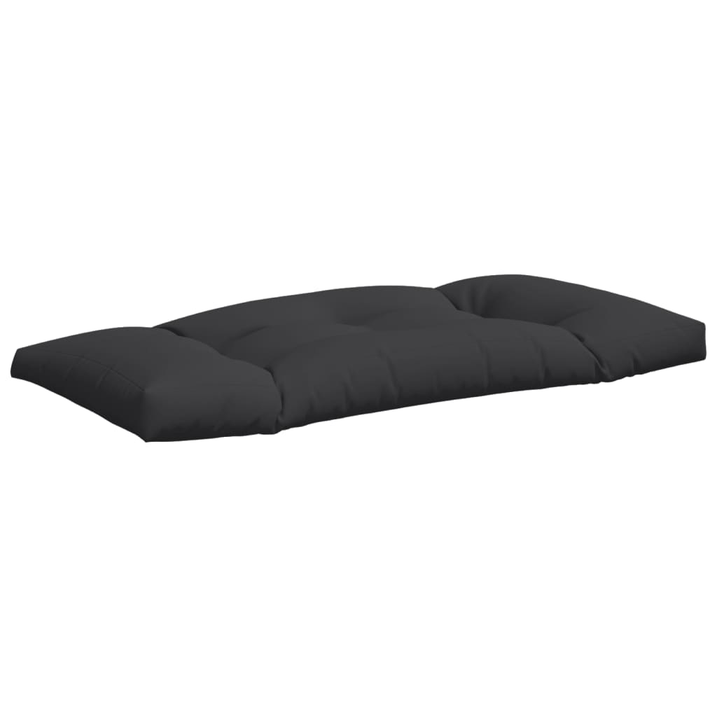 Palletkussens 2 st stof zwart