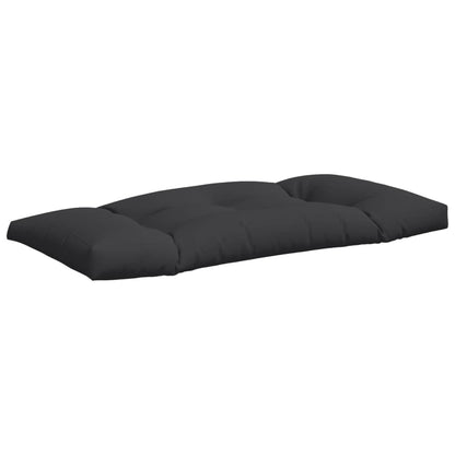 Palletkussens 2 st stof zwart