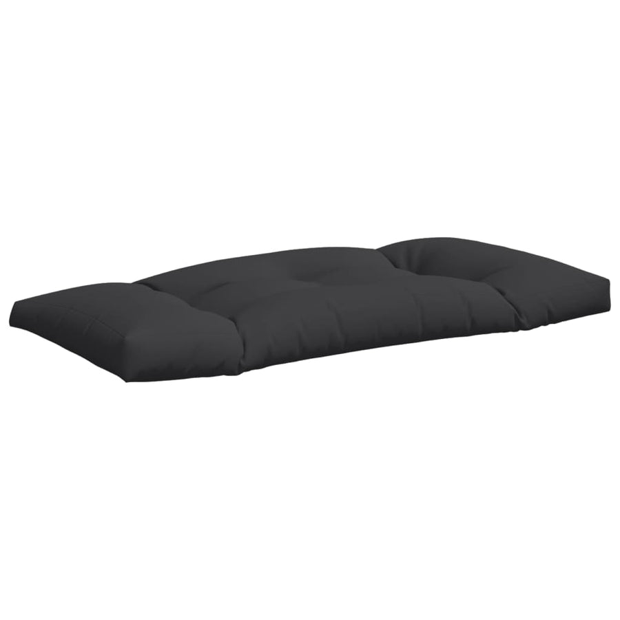 Palletkussens 2 st stof zwart