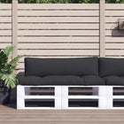 Pallet cushions 2 pc fabric black