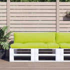Palletkussens 2 st felgroen polyester