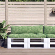 Palletkussens 2 st bladpatroon 110x58 cm