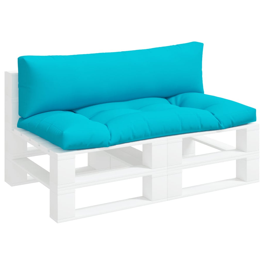 Palletkussens 2 St Oxford Stof Turquoise Middenbank