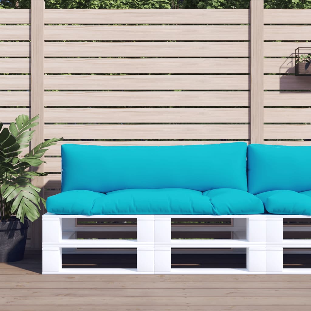 Palletkussens 2 St Oxford Stof Turquoise Middenbank