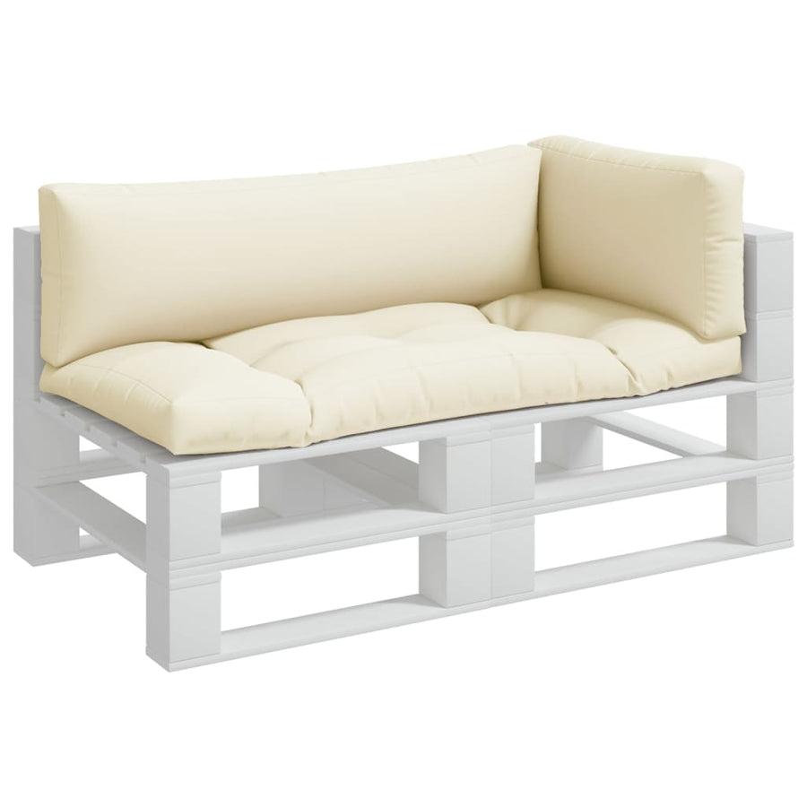 Palletkussens Stof Kleurig 3 Crème