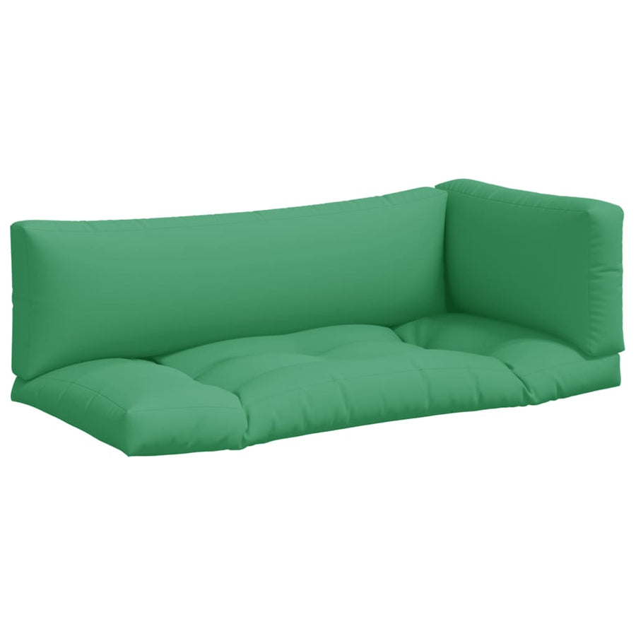 Palletkussens 3 st stof groen