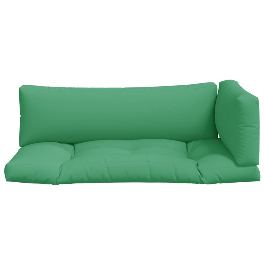 Palletkussens 3 st stof groen