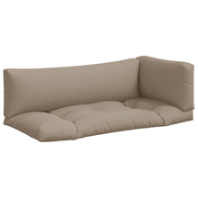Palletkussens 3 st stof taupe