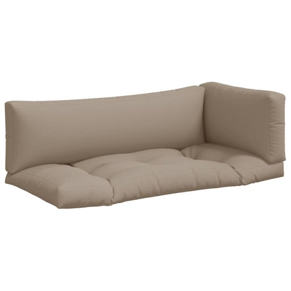 Palletkussens 3 st stof taupe