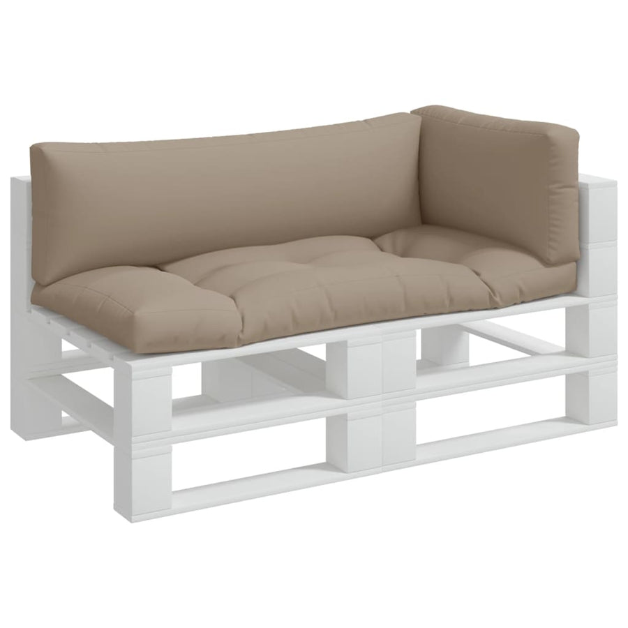 Palletkussens 3 st stof taupe