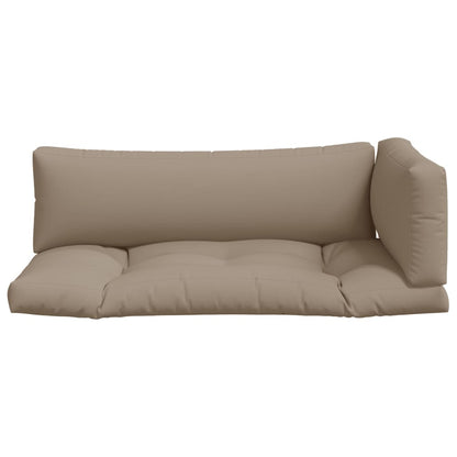 Palletkussens 3 st stof taupe