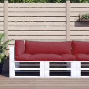Palletkussens 3 stuks wijnrood polyester