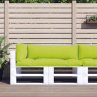 Palletkussens set van 3 groen stof