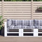 Pallet cushions 3 pc diamond pattern fabric grey