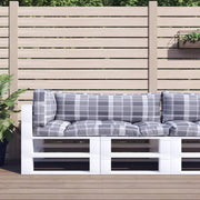 Pallet cushions 3 pc diamond pattern fabric grey