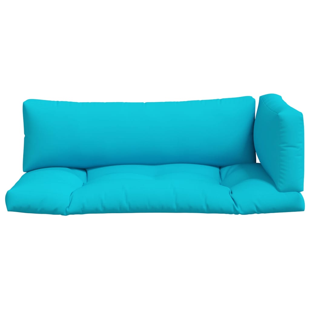 Palletkussens 3 st oxford stof turquoise