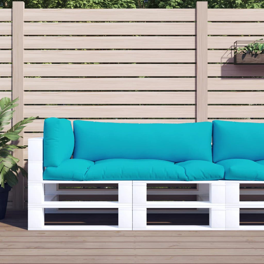 Palletkussens 3 st oxford stof turquoise