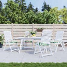 Stoelkussens 4 St Bladpatroon 40X40X3 Cm Stof